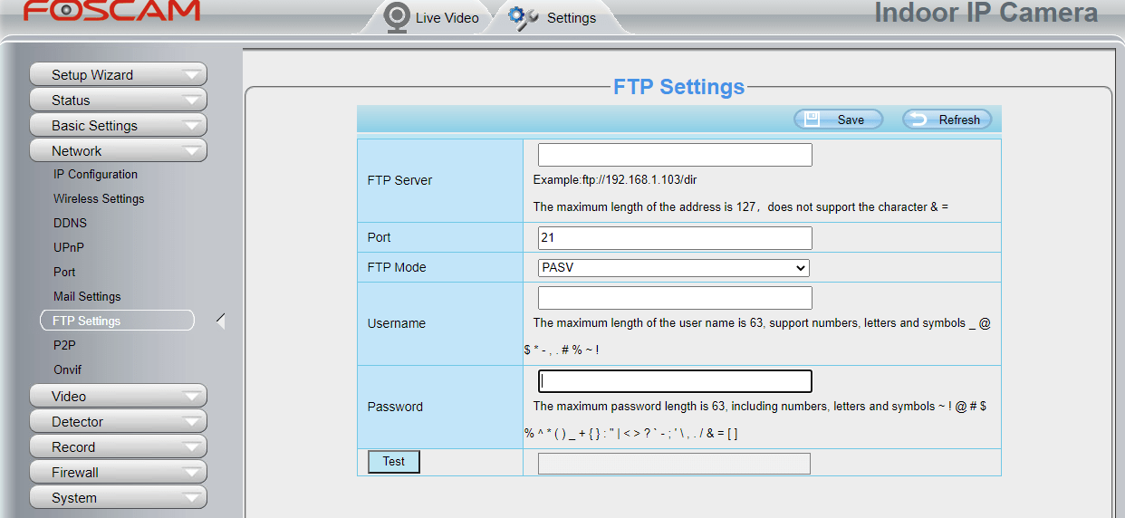 foscam ftp settings foscam ftp settings