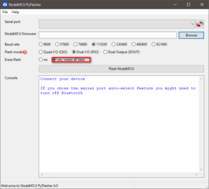 Nodemcu Pyflasher 