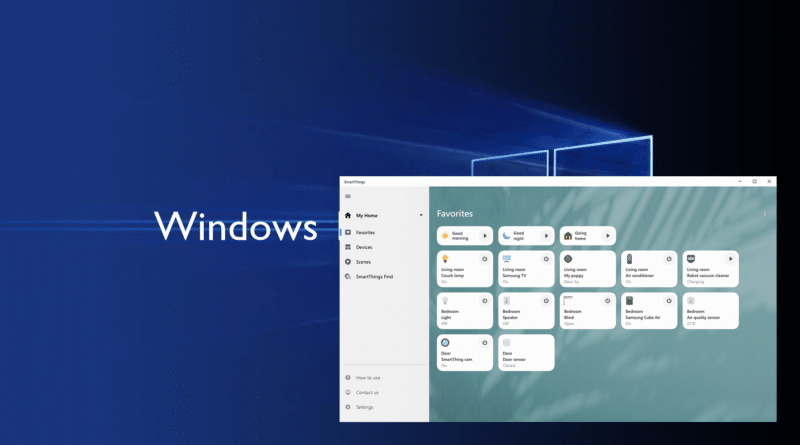 SmartThings для Windows 10 