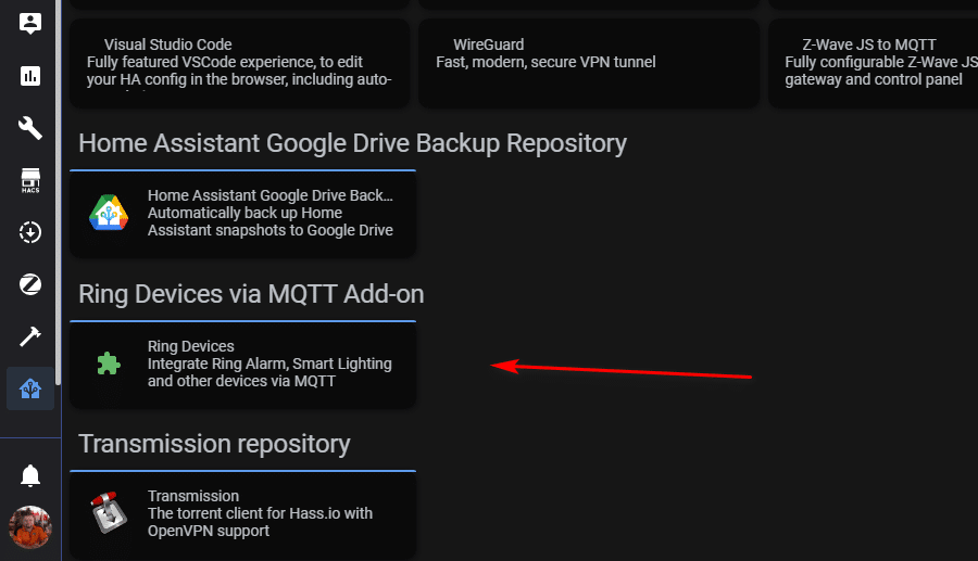 Ring Devices via MQTT Add-on 