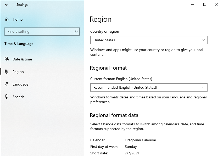 windows settings windows settings