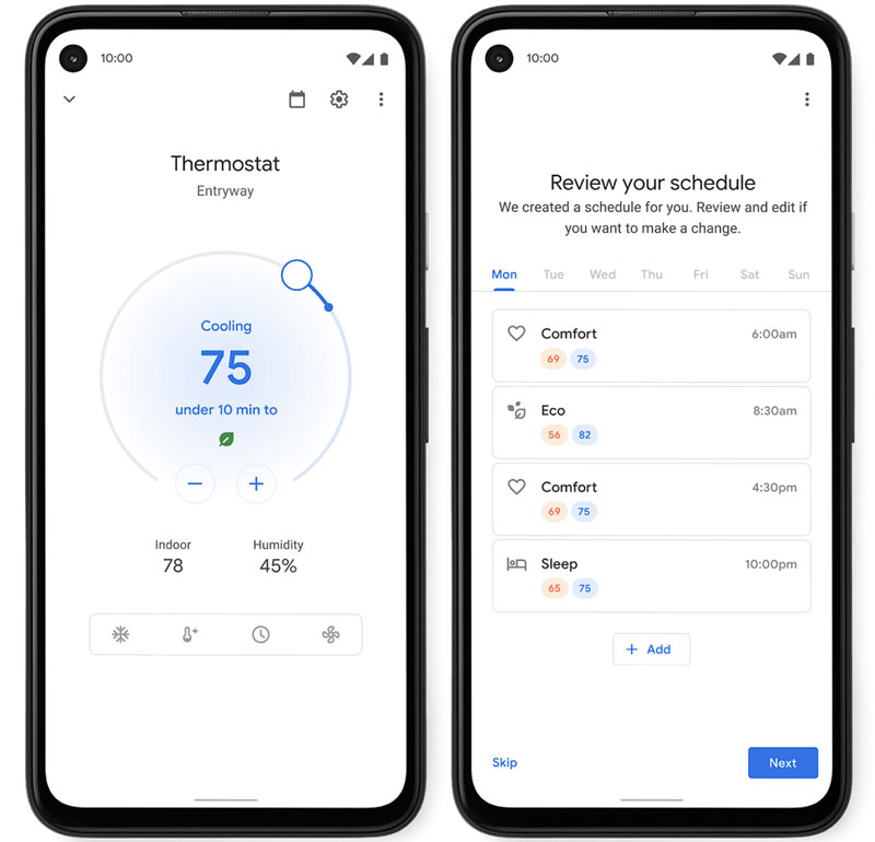 thermostat google app 