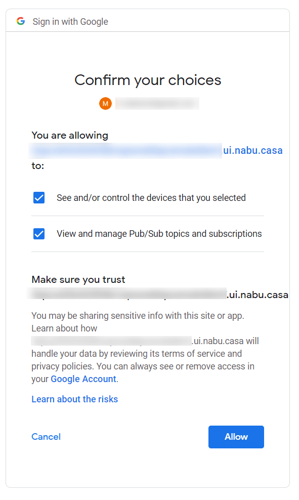 oauth confirm oauth confirm