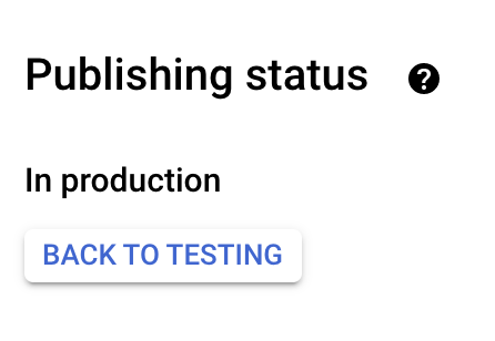 oauth consent production status 