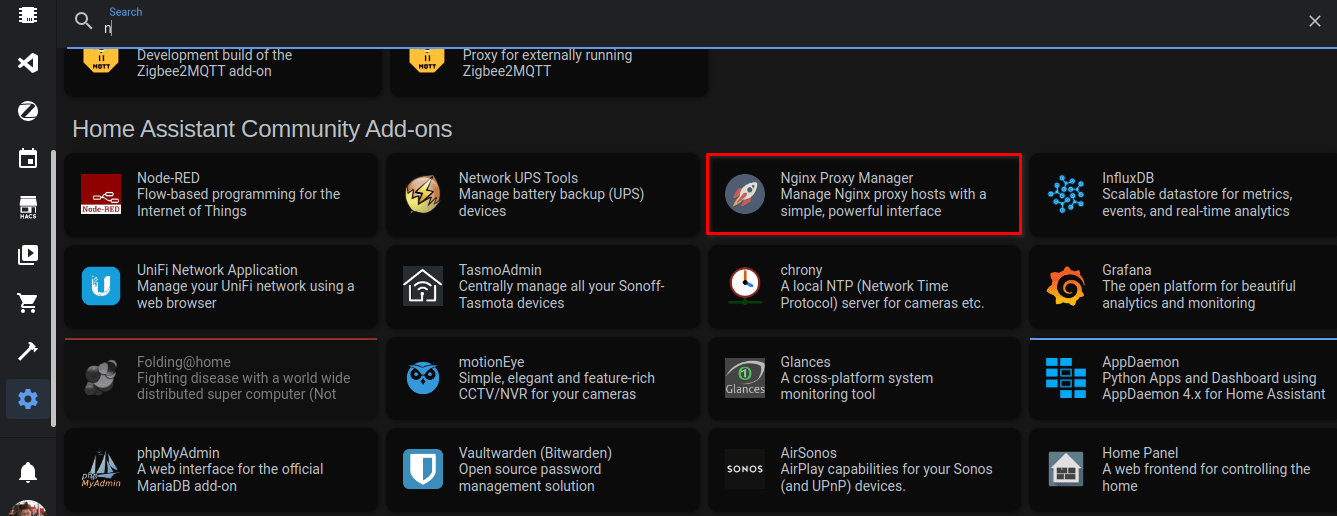 ha-install-nginx Nginx Proxy Manager Install