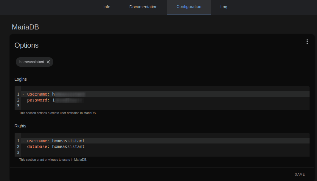 ha-mariadb-password HA-MariaDB password