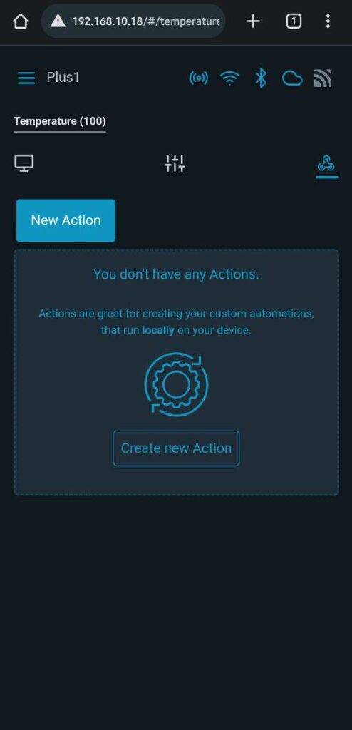 sensor actions