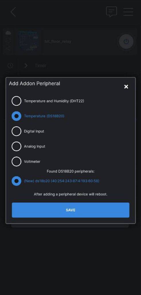 adding sensor