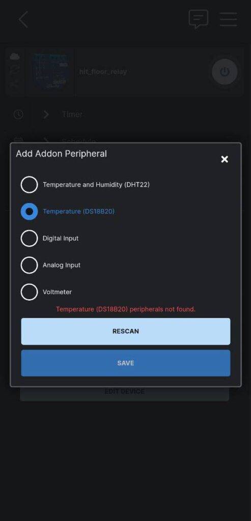 sensor not found