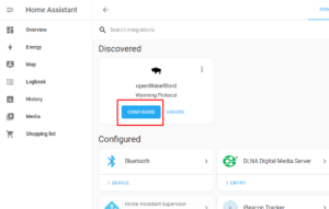 configure integration openWakeWord 